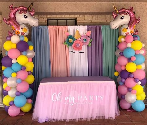 Unicorn Backdrop Unicorn Birthday Unicorn Digital Backdrop Unicorn