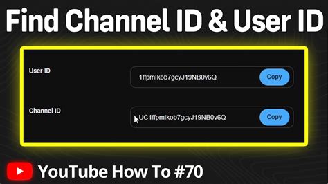 How To Find YouTube Channel ID User ID YouTube