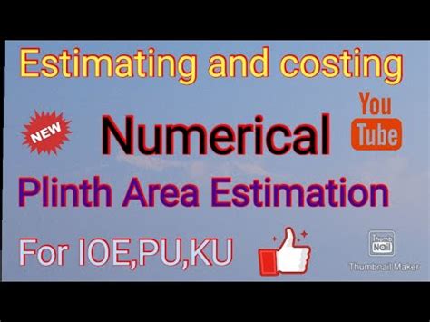 Plinth Area Estimation Numerical Estimation And Costing Ioe Past