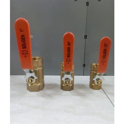 Jual Ball Valve Kuningan Soligen Brass Stop Kran