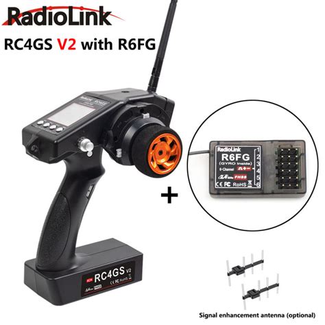 New RadioLink RC4GS V2 รโมท วทยบงคบ 2 4G 4CH RC Transmitter with