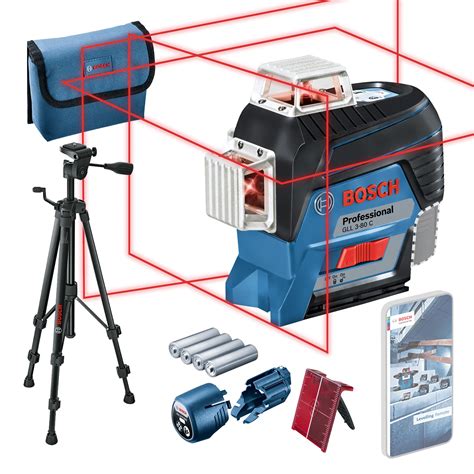 Bosch Professional Laser Level GLL 3 80 C Red Laser W App Function