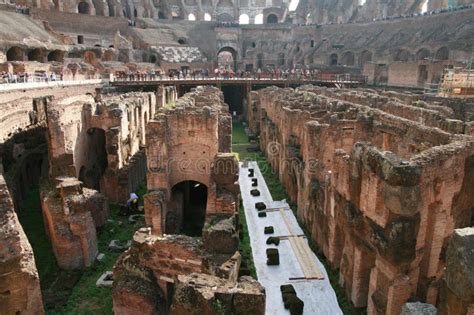 Inside Colosseum in Details, Central Part, Rome, Italy, Stock Photo - Image of largest, ruins ...