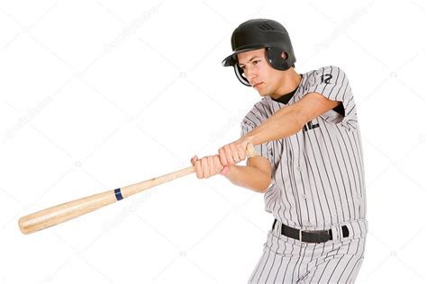 Baseball: Player Swinging Bat — Stock Photo © sjlocke #48738873