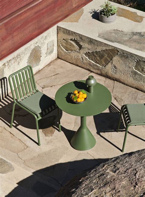 Hay Palissade Cone Table H Olive Utebord Bord Fra Hay Rask