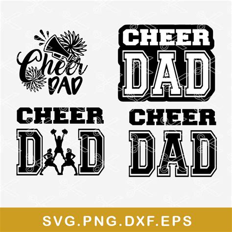 Cheer Dad Bundle Svg Cheer Dad Svg Cheerleadeader Svg Png Inspire