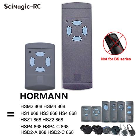 Hormann Hsm Mhz Replacement Hormann Garage Door Remote Control