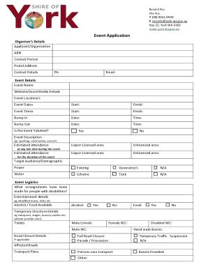 Fillable Online Trading In Public Places Licence Or Permit Shire Of