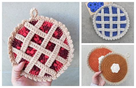 Delicious Pie Potholder Crochet Patterns