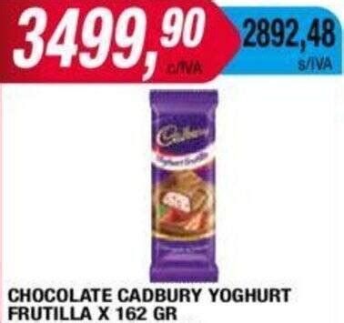 Chocolate Cadbury Yoghurt Frutilla X Gr Oferta En Maxiconsumo