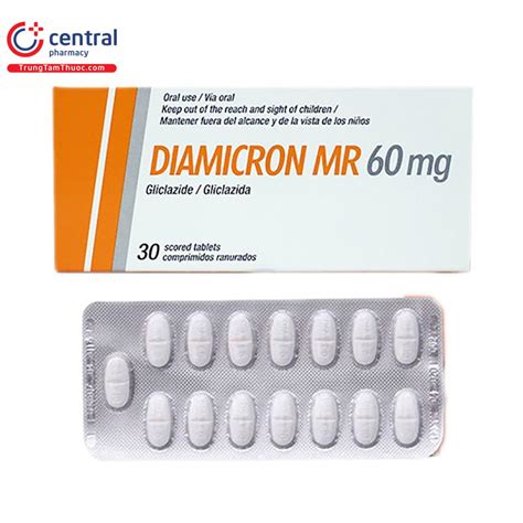 Thuốc Diamicron MR 60mg Thuốc điều trị tiểu đường