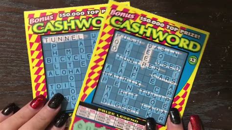 2 X 3 Cashword Texas Lottery Scratch Off Tickets YouTube