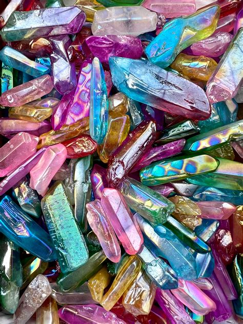 Aura Quartz Points Crystal Clear Boutique Nz