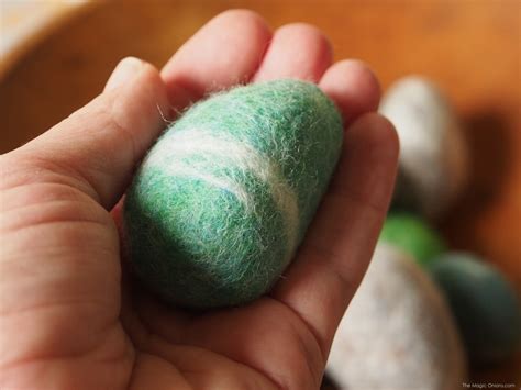 How To Make Wet Felted Rocks Needle Felting Tutorial The Magic Onions