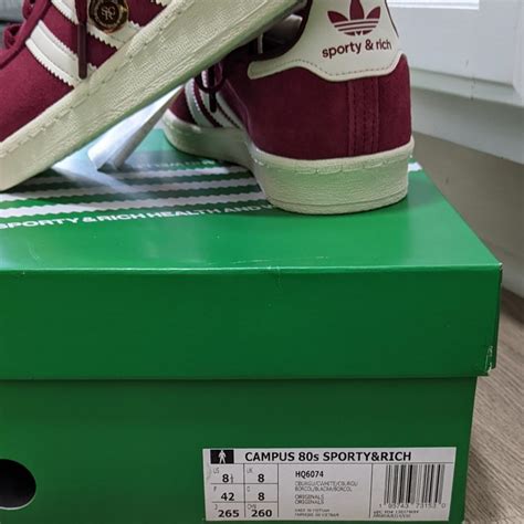 Sporty Rich X Adidas Campus 80s Merlot Cream Depop