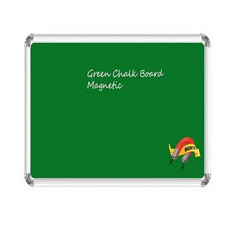 Magnetic Green Chalk Board Frame Material Durable Aluminium Board