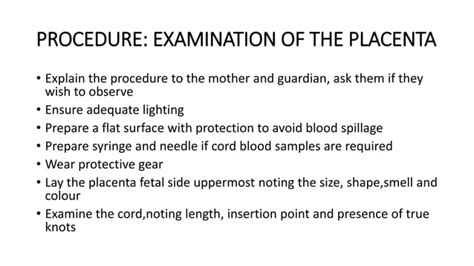 Examination Of The Placentapptx