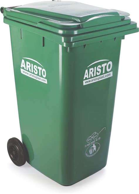 Aristo Plastic Manual Lift Garbage Waste Trash Bucket Dustbin With