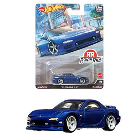 MATTEL HCK Hot Wheels Car Culture Ronin Run Mazda RX Years Old Blue Car Toys