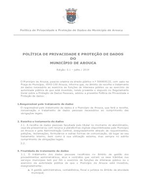 Preench Vel Dispon Vel Poltica De Privacidade E Proteo De Dados Do