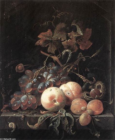 Artwork Replica Still Life With Fruits By Abraham Mignon Minjon