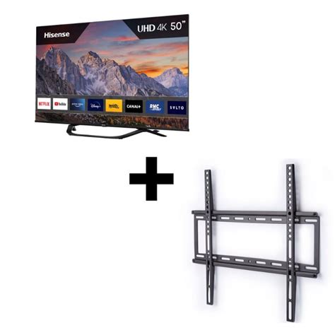 Hisense Pack TV LED 4K Ultra HD 50A63H 127 Cm Smart TV Support