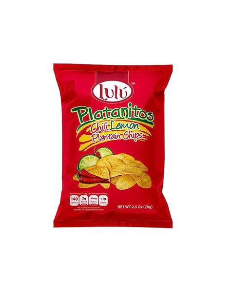 Lulu Plantain Chip Chili Lemon Healthy Snack