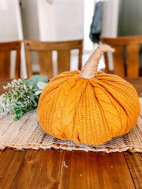 Diy Sweater Pumpkins 10 Step Tutorial The Festive Mommy