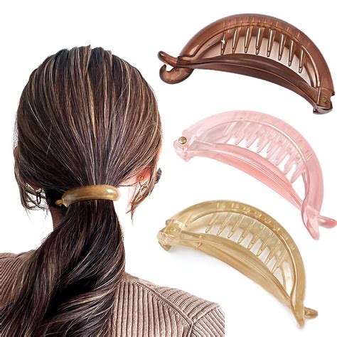 Amazon | [アオラー]Aollaa ヘアクリップ【跡がつかない3本セット】テールクリップ 小さめ 人気ヘアバレッタ 髪留めバンス ...