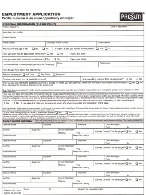 American Apparel Job Application Form 2023 Applicationforms Net