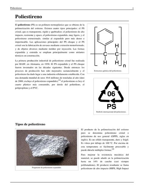 Poliestireno Propiedades Usos Y Beneficios De Este Material Polisantafe