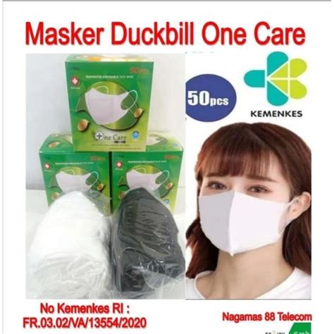 Jual Masker Duckbill Onecare Embos Isi Pcs Masker Ply Shopee Indonesia