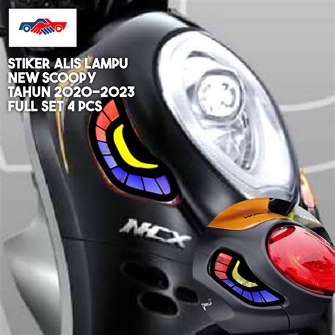 Jual Stiker Variasi Lampu Sein New Scoopy Tahun Shopee