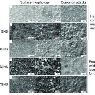 Surface Morphology Of NHA GNS Coating Before And After SBF Corrosion