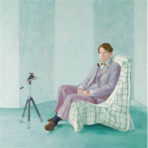 David Hockney Peter Schlesinger With Polaroid Camera 1977 Mutualart