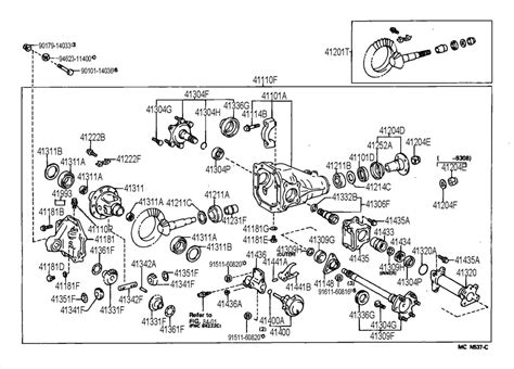 Toyota X Front Axle Parts