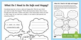 My Safe Place Worksheet Wellbeing Resources Twinkl Life