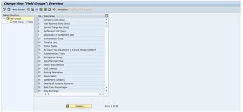 Rescsu Sap Tcode Su Field Groups Transaction Code