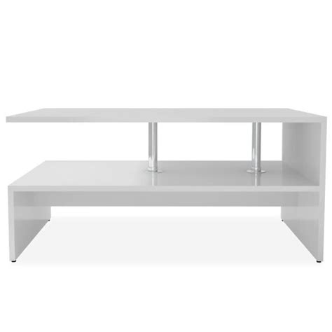 Zerodis Table Basse En Agglom R X X Cm Blanc Hb