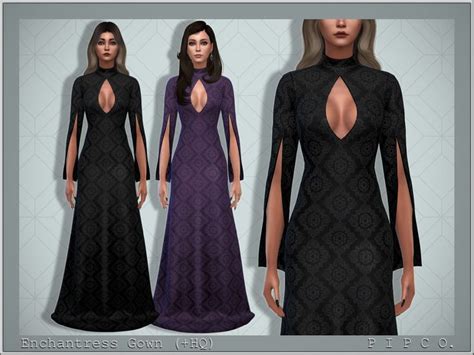 The Sims Resource Enchantress Gown Sims 4 Dresses Gowns Of