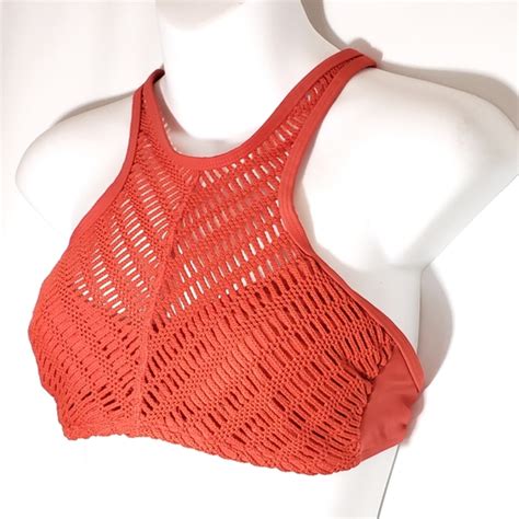 Xhilaration Swim Xhilaration Crochet High Neck Bikini Top Poshmark