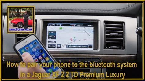 How To Pair Your Phone To The Bluetooth System In A Jaguar XF 2 2 TD