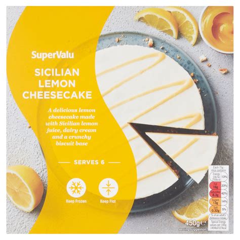 SuperValu Sicilian Lemon Cheesecake 450 G Storefront EN