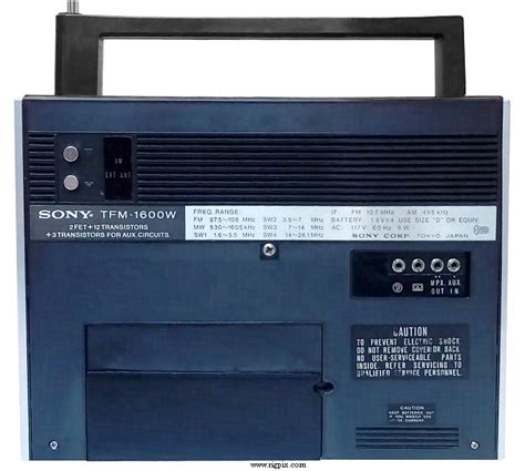 RigPix Database Sony TFM 1600W