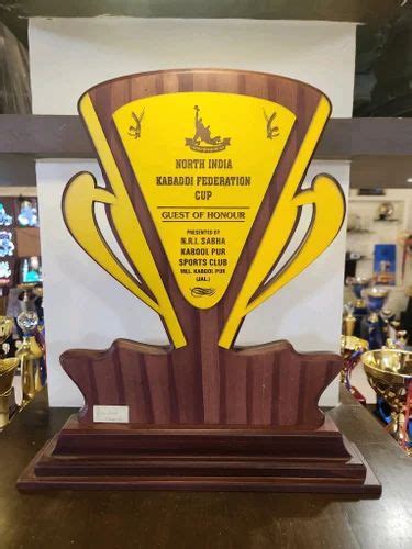 Kabaddi Awards Wooden Trophy at Rs 820 | Wooden Trophy in Kapurthala ...