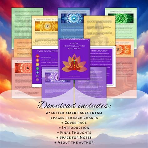 Editable Chakra Meditations Canva Template Commercial And Personal Use