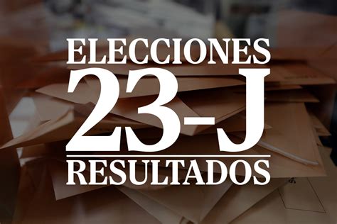 Resultado de las Elecciones Generales 2023 en España