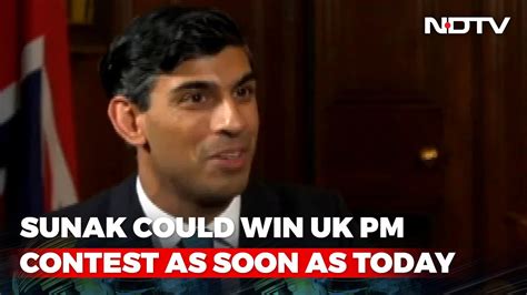 Rishi Sunak Of Indian Origin Appears Poised To Become Next Uk Prime