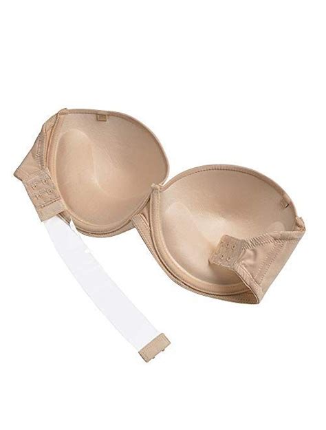 Buy Strapless Bra With Clear Back Invisible Strap Push Up Padded Underwire Backless Halter