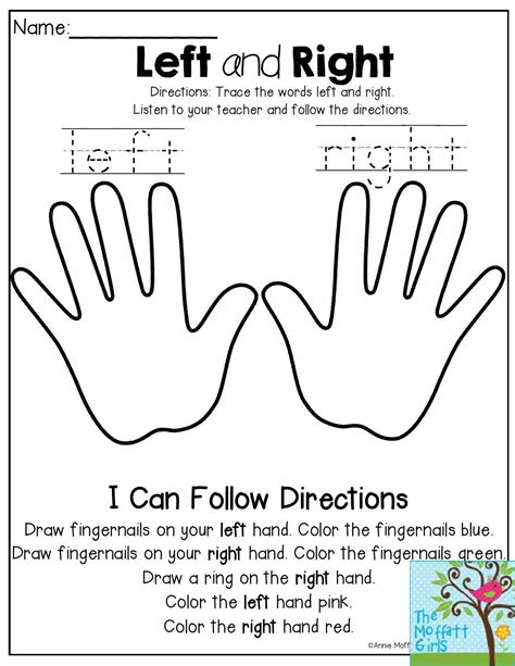 Following Directions Activities Kindergarten